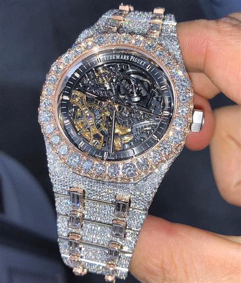 audemars piguet iced out replica|ap skeleton iced out baguette.